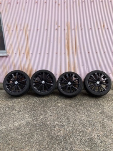 「受け渡し予定者決定」ウェッズ　レオニス18インチホイール4本（ロックナット付き）