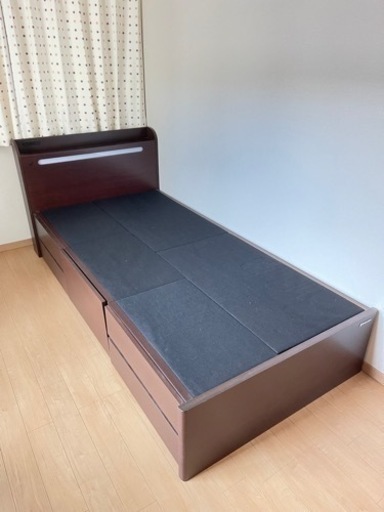 【配達します】 美品 シングルベッド