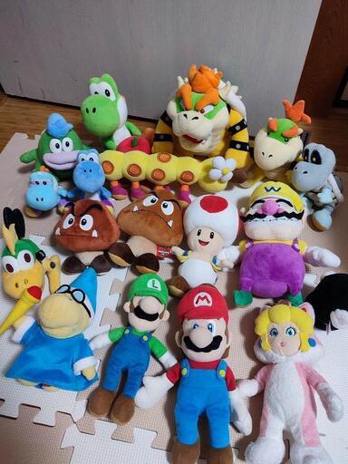 スーパーマリオぬいぐるみ18点セット (みーこ) 緑園都市の