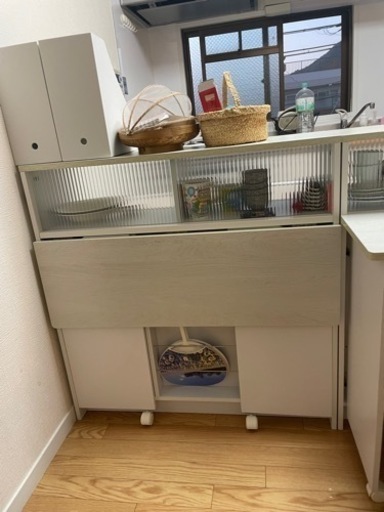 カウンターキッチン　美品　幅90cm 奥行き30cm