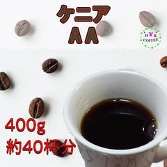 【自家焙煎 ケニアAA 400g 豆のまま発送 爽やかな香りとし...