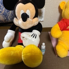 プーさん　ミッキー  ぬいぐるみの画像