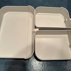 【取引中】メイクボックス コスメボックス 化粧品 収納ボックス 大容量 蓋付 メイク 化粧ボックス 引き出し付きの画像
