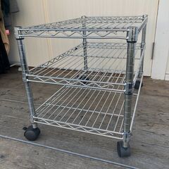 ルミナス・スリム メタルラック（三段・ロータイプ）の画像