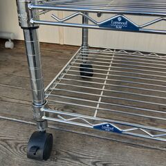 ルミナス・スリム メタルラック（三段・ロータイプ）の画像