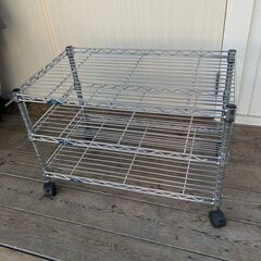 ルミナス・スリム メタルラック（三段・ロータイプ）の画像