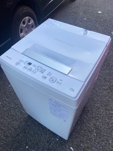【訳あり】配送設置2021年製　4.5kg TOSHIBA 洗濯機　縦型洗濯機　家電 生活家電 洗濯機