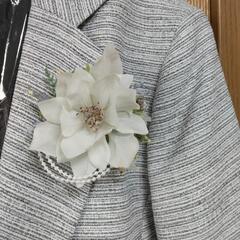 ハンドメイドコサージュ　卒業式＊入学式にいかがでしょうか😆　アーティフィシャルフラワーの画像