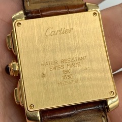カルティエ　CARTIER タンクフランセーズ　クロノリフレックスXL 750YG クォーツ　保証書の画像