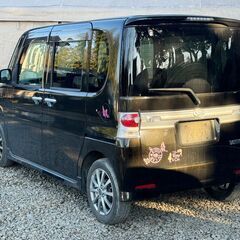 ダイハツ　タント　カスタム　X　ブラック　車検二年付き　タイミングチェーン　スライドドア　スマートキー　社外ナビの画像