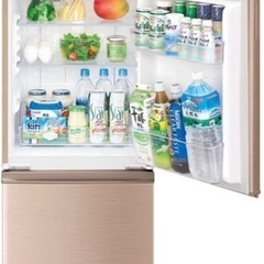 【格安】140Lおしゃれなブロンズカラー冷蔵庫の画像