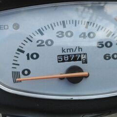 ⭐ホンダライブディオZXタイプ　マットブラック　AF34　ウイング付き　自家塗装っぽい感じです　原付バイクの画像