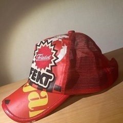 アメカジ ロゴ メッシュ キャップ　中古品の画像