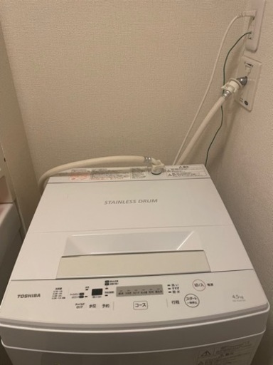 洗濯機 TOSHIBA.STAINLESS DRUM.AW-45M5.4.5kg