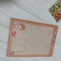 ビューティポップ便箋十枚と切手シールの画像