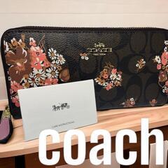 新品/未使用COACHコーチ 長財布 シグネチャー 花柄フローラ...