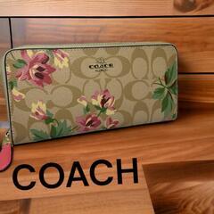 コーチ COACH 長財布 財布 カーキマルチ フローラル  F...