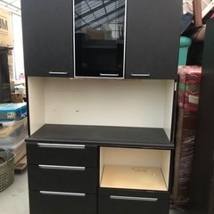 ニトリ キッチンボード レザー調 食器棚 120cm×45cm×高さ200cm