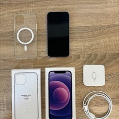 iPhone 12 64GB SIMフリー パープル 中古の画像