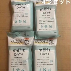 花王メリット DAY+ デイプラス ドライシャンプーシート 4個セット