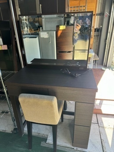 ニトリ　ドレッサー　ブラウン　訳あり　中古