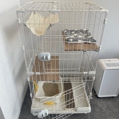 キャットケージとデオトイレ(子猫用)