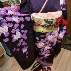 20%オフ値下げ中🖤振袖　一式の画像