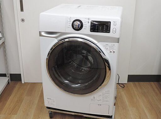 (Y)北大前! 札幌 引取 アイリスオーヤマ ドラム式洗濯機 HD72J 2021年製 ホワイト 7kg 左開き ドラム洗 IRIS OHYAMA 札幌発 2034487
