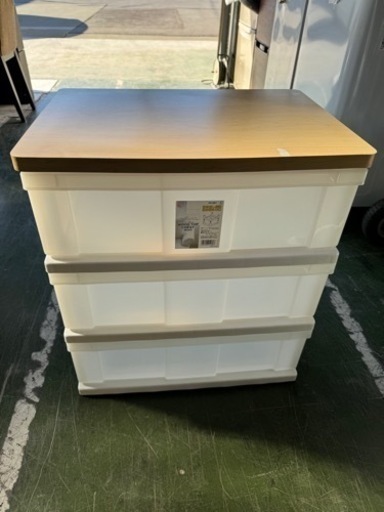 衣類収納　天板木製　中古