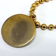 CLAUDE CROSS ボールチェーン ネックレス ロゴプレート ゴールド/金 アクセサリー メンズ クロードクロス 札幌市 中央区 南12条の画像