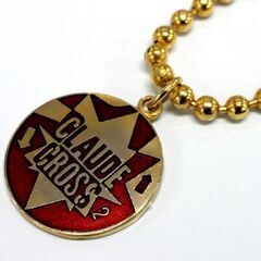 CLAUDE CROSS ボールチェーン ネックレス ロゴプレート ゴールド/金 アクセサリー メンズ クロードクロス 札幌市 中央区 南12条の画像