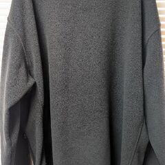 XL ノースフェイス 刺繍ロゴ メンズ フリースジャケット グレーの画像