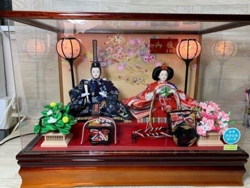 雛人形　吉徳大光　ケース飾り　新王飾り
