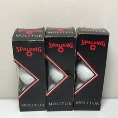 ☆値下げ☆K2401-874 MOLITOR SPALDING ゴルフボール ホワイト 3球×3箱 未使用品の画像
