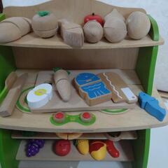 子供キッチンミニ　木製　の画像