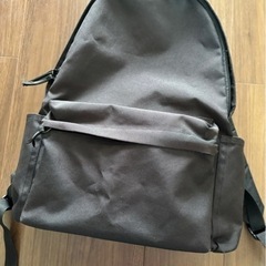 無印良品　肩の負担を軽くする　撥水リュックサック　黒