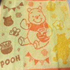 【タグなし未使用】プーさん　タオル　2枚セット　　O No.3の画像