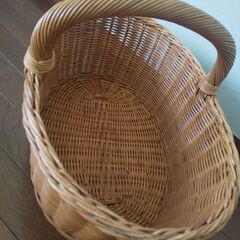 【美品】籐のバスケットの画像