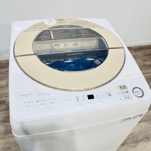 ♦️SHARP a1980 洗濯機 7.0kg 2020年製 9♦️