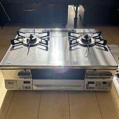 2020年製都市ガス用 リンナイ ガスコンロ ガラス天板