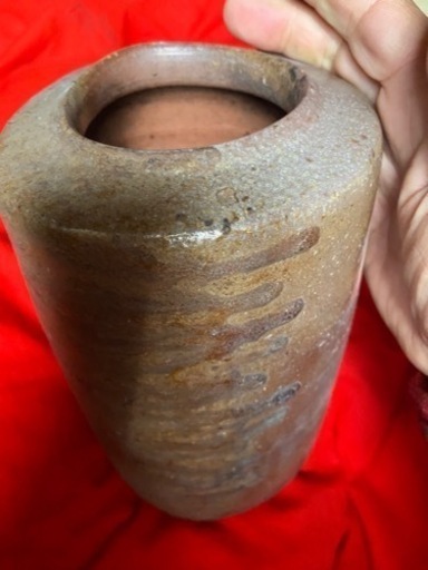 アンティーク　骨董　お茶席　備前　花生け　一輪挿し