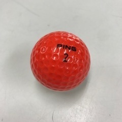 ☆値下げ☆K2401-884 PINGEYE ゴルフボール LONG FLYTIME 3球 ツートンカラー オレンジ×白 中古美品の画像