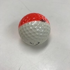 ☆値下げ☆K2401-884 PINGEYE ゴルフボール LONG FLYTIME 3球 ツートンカラー オレンジ×白 中古美品の画像