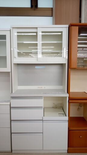 ★ジモティ割あり★ 共和産業 レンジボード 白 H205×D45×W90.5 クリーニング済み TJ3953
