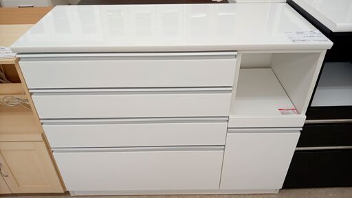 ★ジモティ割あり★ ニトリ レンジ台 白 H94.5×D50.5×W120 クリーニング済み TJ3960