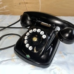 アンティーク 置物 現状品 黒電話 4号 動作不明 レトロ 札幌市厚別区