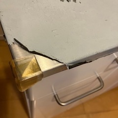 3分別　キャスター付きダストボックス　白の画像