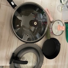 フライパン、鍋、立てられる蓋、ガラス蓋、スキレット、スキレット専...