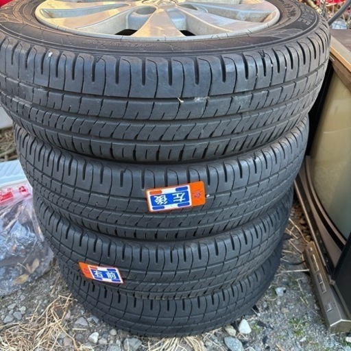 155/65R14アルミホイールタイヤセット