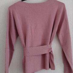 【新品未使用】Competito　ベルト付きニットプルオーバーの画像